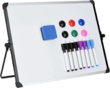 White Dry Erase Board with Stand – Save 50% OFF now