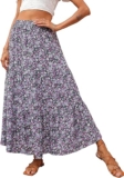 High Waist Boho Floral Maxi Skirt – Get 40% Discount
