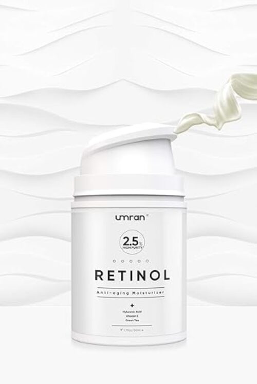 Premium Retinol Cream, Anti-Aging Moisturizer Cream 2.5% for Face and Eye Care, Anti-Wrinkle Essence with Hyaluronic Acid, Day and Night...